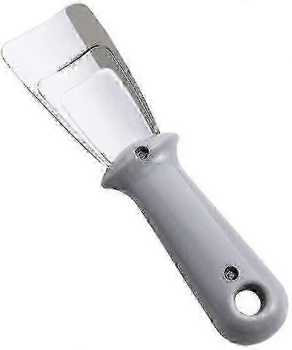 Refrigerator Ice Scraper Freezer Scraper Stainless Steel Small Ice Remove Cleaner With Handle Gray-yujia