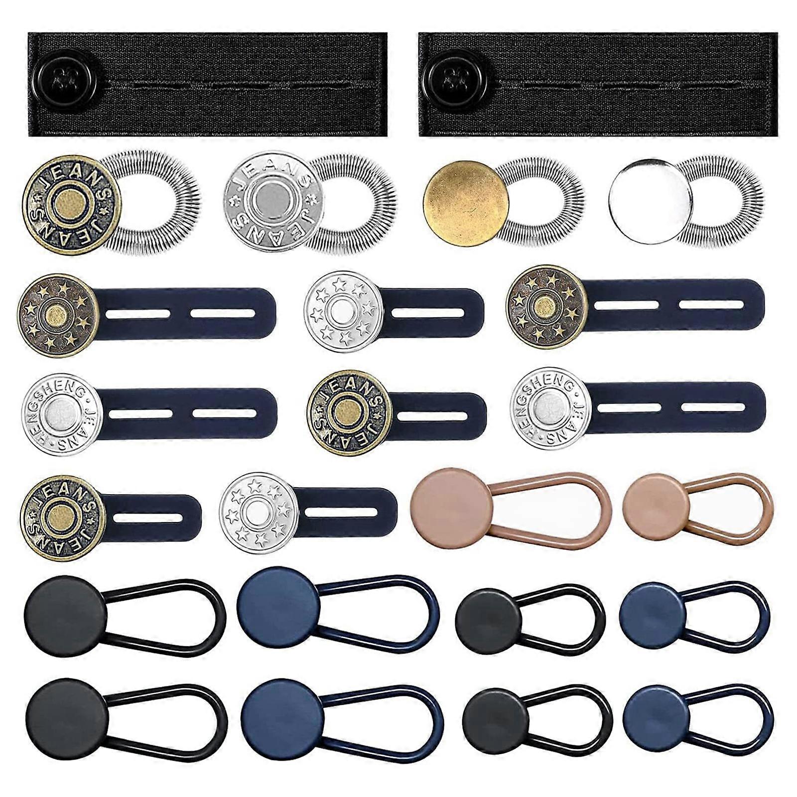 Jeans Replacement Button Button Extenders for Pant for Loose Tight Waist Vintage Metal Stretch Button