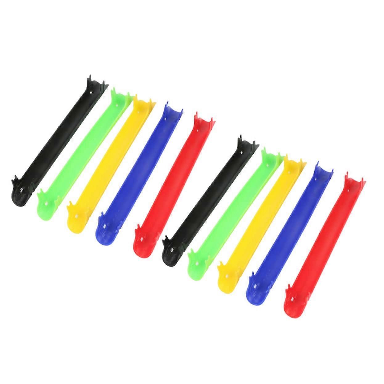 Bicycle Chain Stickers 10 Pieces Eco-Friendly Chain Protection Decals for Mountain Bikes Reusable Random Colors