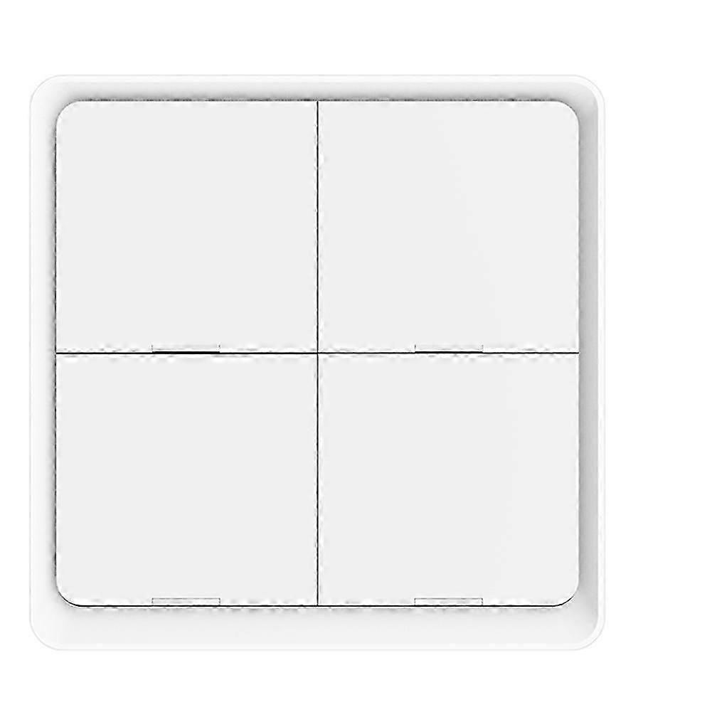4 Gang Tuya ZigBee Wireless 12 Scene Switch Push Button Controller Battery Powered Automation Scenario for Tuya Devices