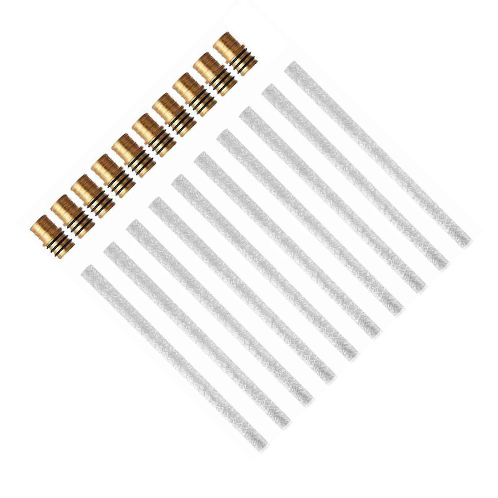 10pcs Torch Wick Holder Brass Wine Bottle Replacement Accessory Indoor Decor