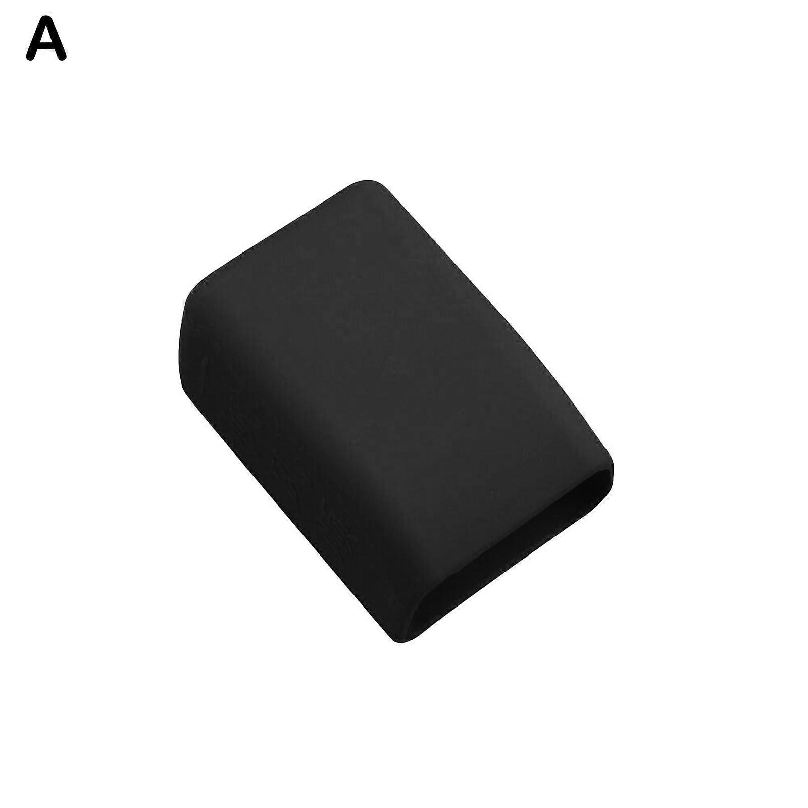 Black (A)$Car seat belt socket protective cover Car interior protective cover Dustproof, waterproof, scratch-proof and noise-proof