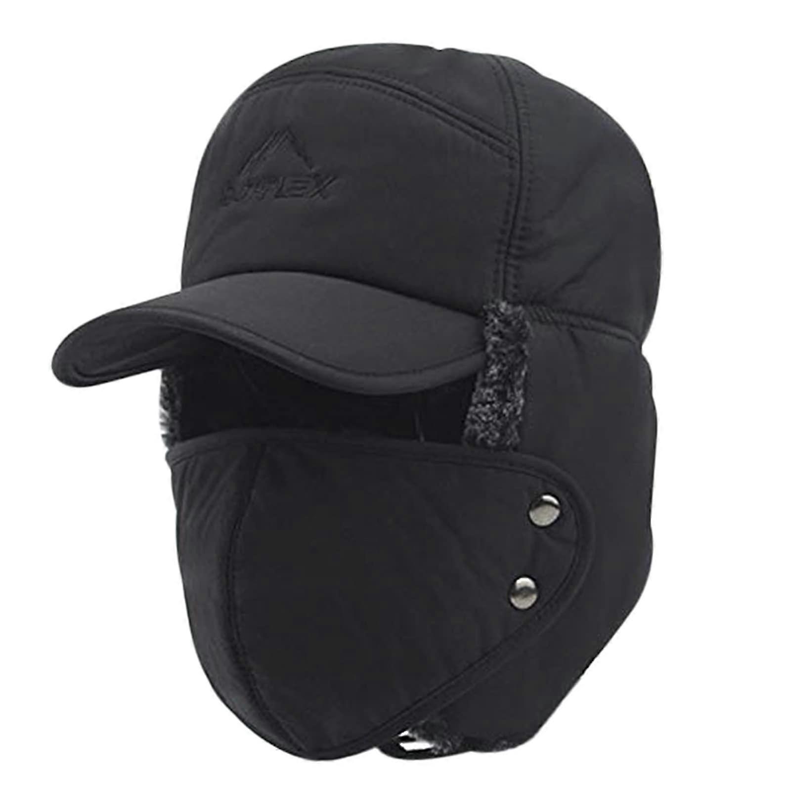 Warm windproof hat with fleece lining for outdoor activities
