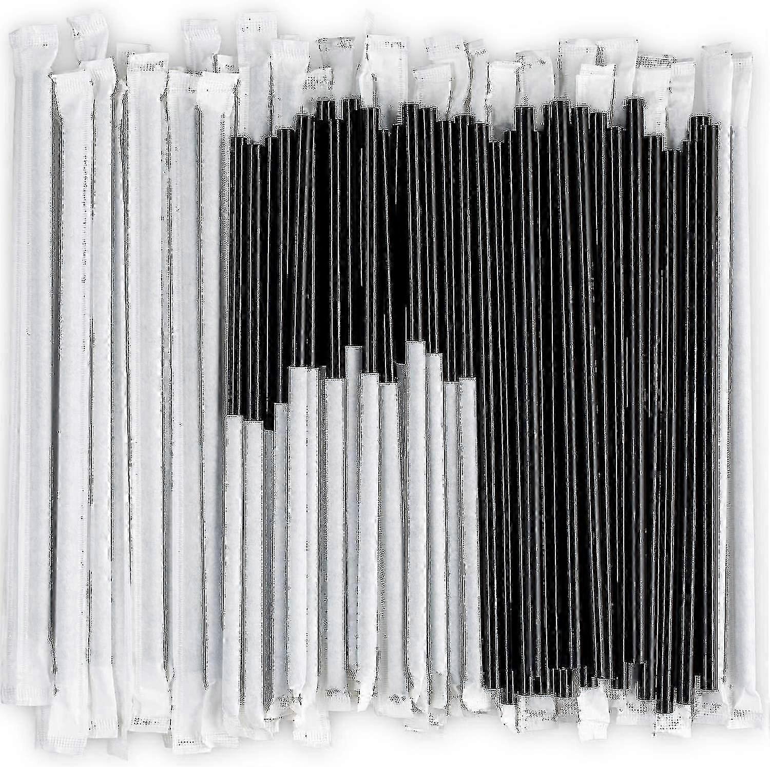 2024 Durchsichtige Plastikstrohhalme einzeln verpackt 1000er Pack