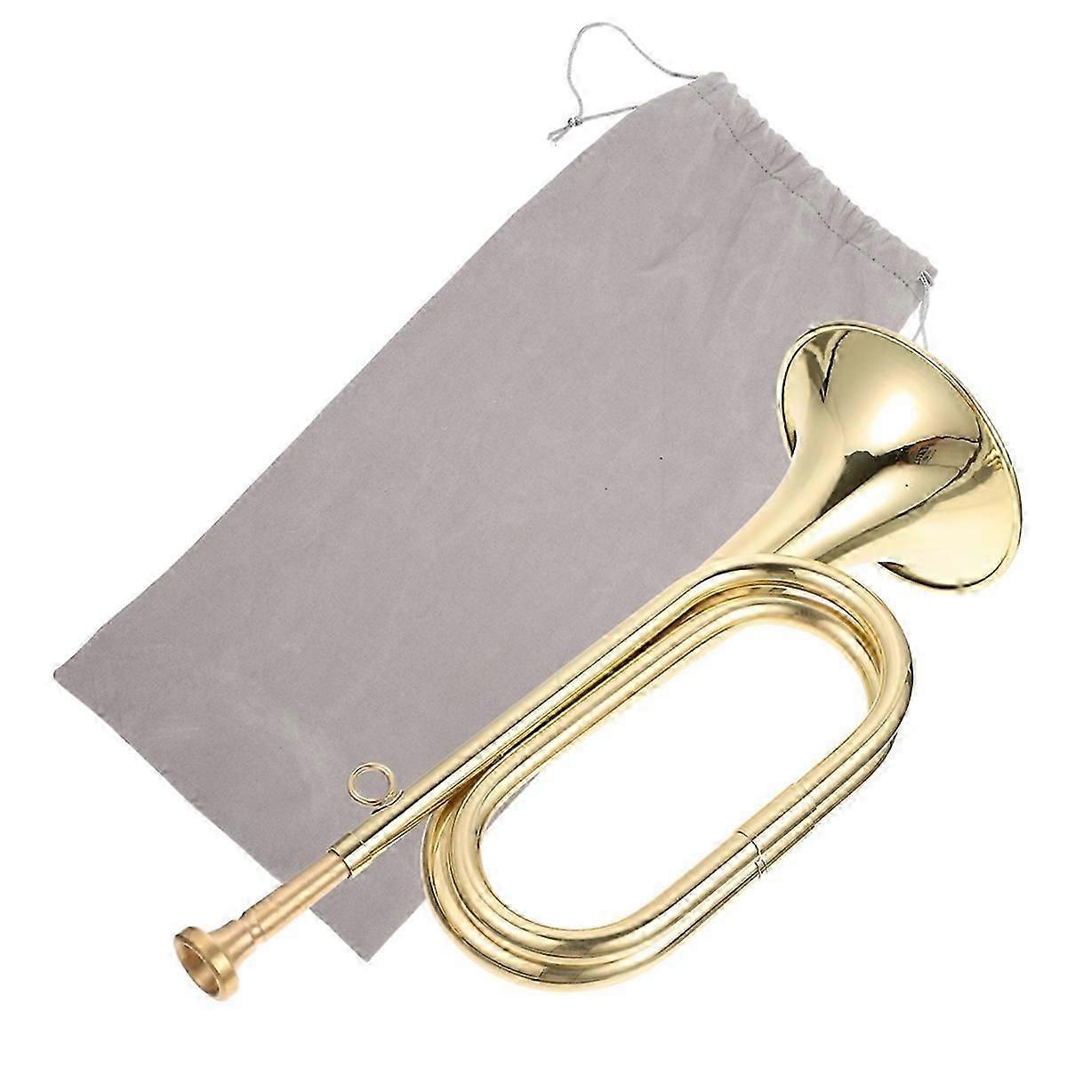 Small Trumpet Bugle Golden Horn Simple Beginner Instrument For Student