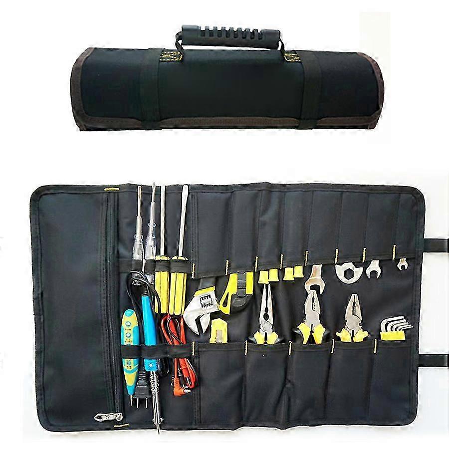 2025 Easy Access Hanging Roll Up Tool Bag - Black & Thickened