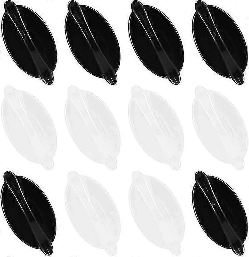 粘着式ウィンドウハンドル12pcsスライドドアハンドルブラック/ホワイト