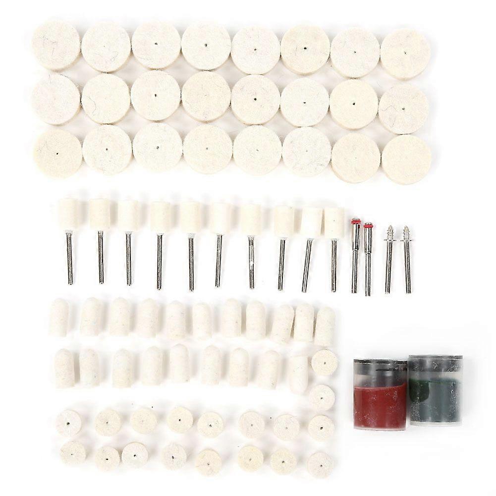 78PCS Wool Polishing Accessories Wool Felt Grinding Buffing Wheels Pads Kit