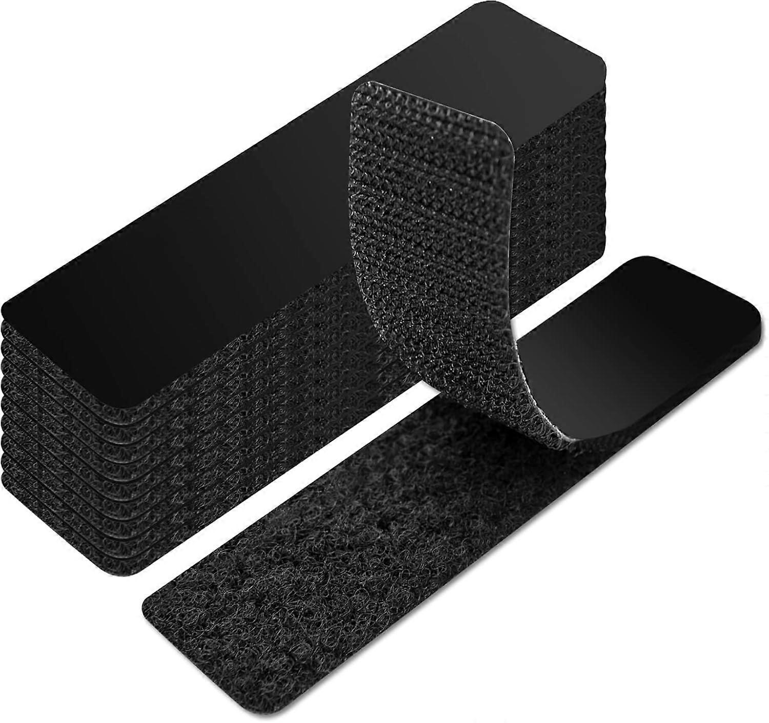 1 in.x 4 in. Double-Sided Command Adhesive Strip Heavy Duty 10Set Hook and Loop Tape Sticky Back