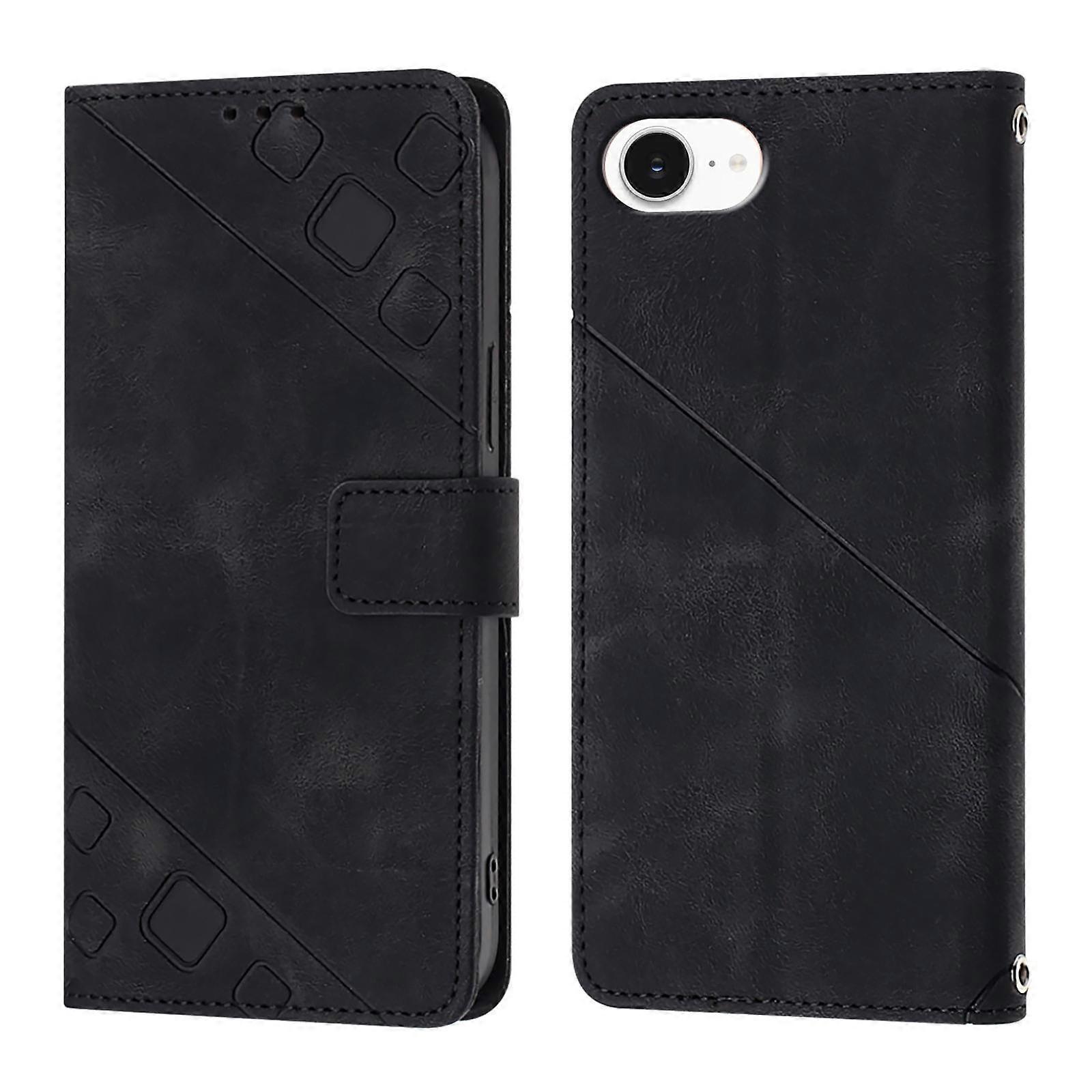 Skin-feel Embossed Leather Phone Case