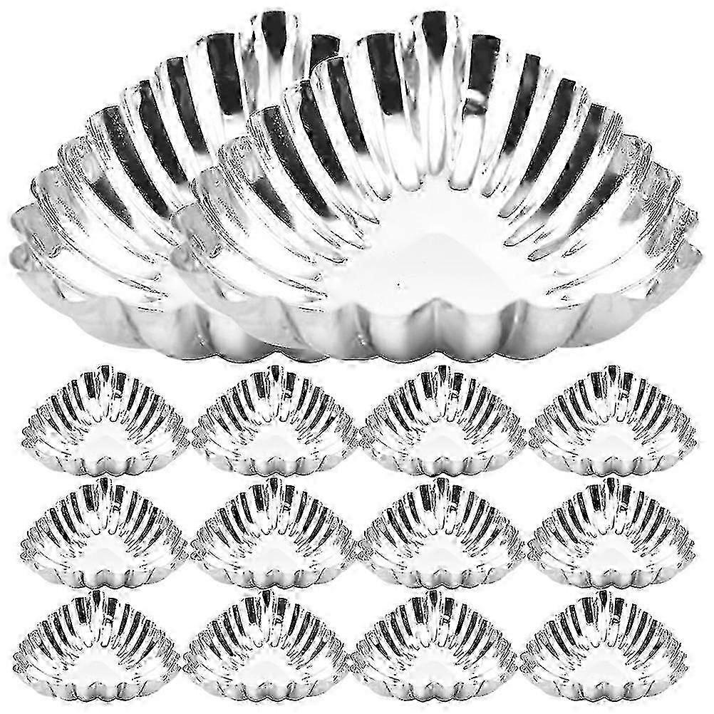 20 Pieces of Cookie Stencils and Baking Molds for Tarts, Including Egg Tart and Mini Tart Pans Made of Stainless Steel