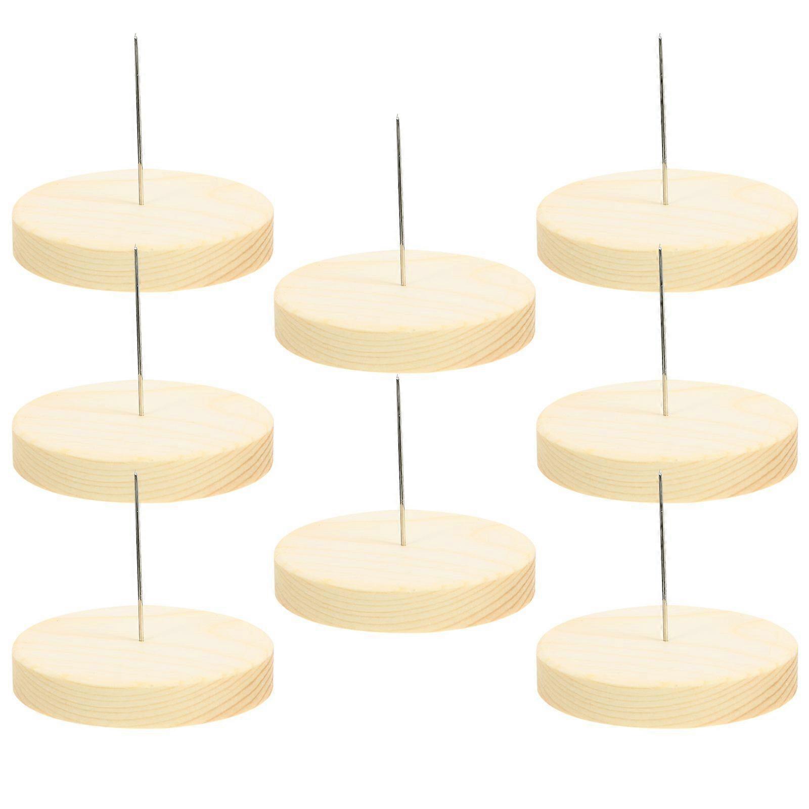 8Pcs Filz Puppe Display Stand Nadel Filzen Puppe Halter Puppe Display Halter Puppe Holz Basis