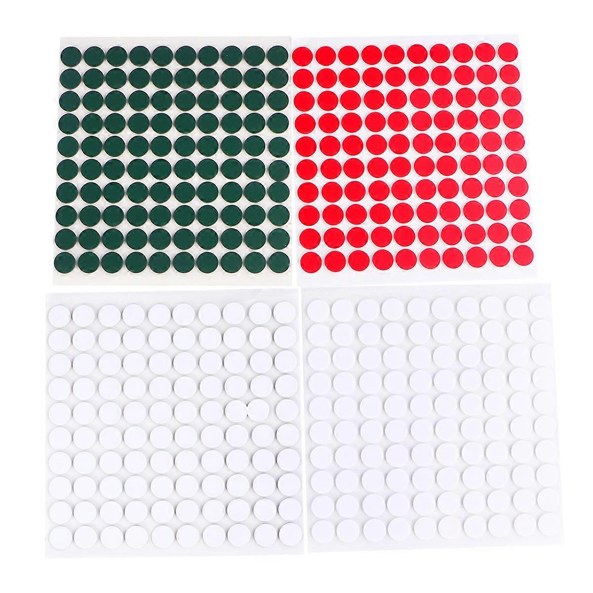 Removable Double Sided Tape Sticker Office Use Assorted Color for Bonding Materials 8 Sheets