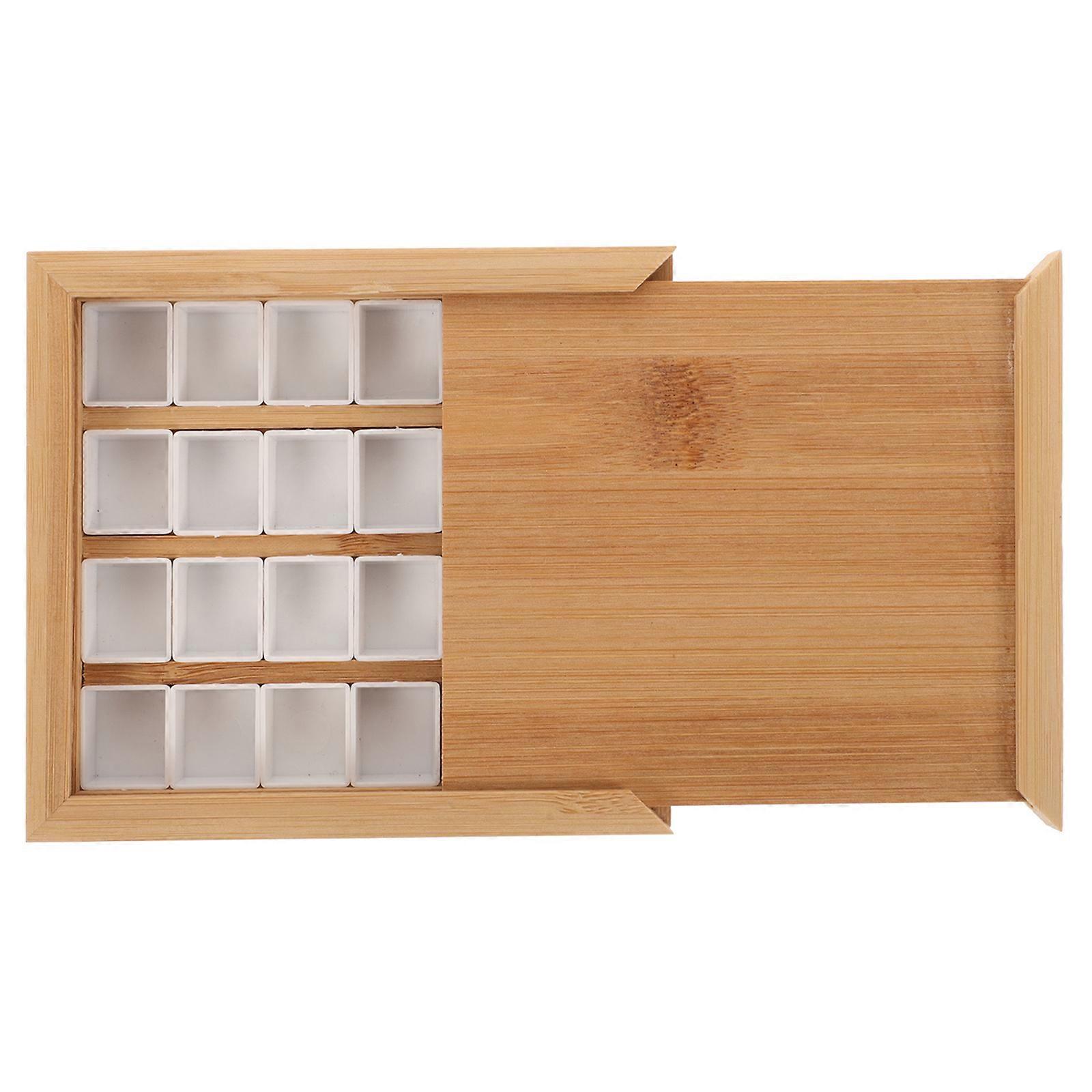 Watercolor Pigment Box Paint Storage Case For Rectangular Shape Easy to Clean 1Set