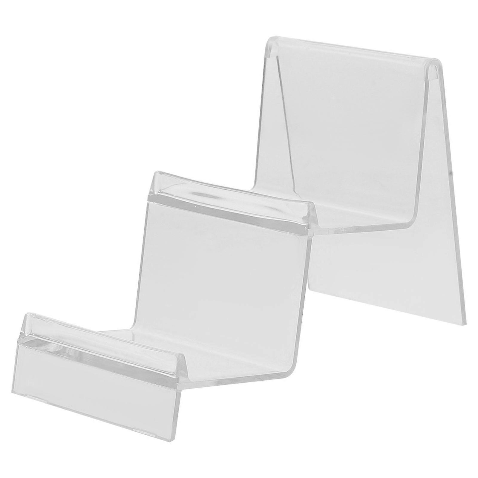 Transparent Wallet Display Stand Multi-Layered Wallet Display Stand Holder Jewelry Display Riser Purse Handbag Organizer Perfume Holder