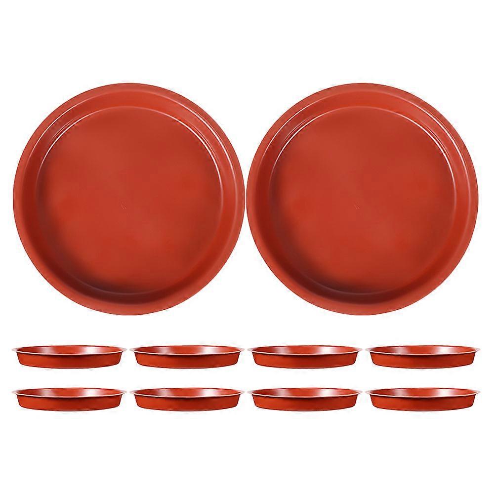 Here's a well structured product description and key features for the **"10pcs Plant Pot Tray Reusable Plastic Flower Pot Saucer For Gardening