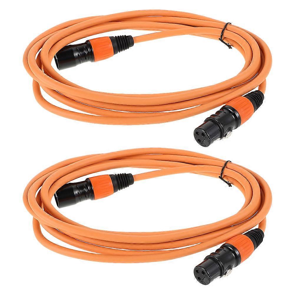 Microphone Cable Xlr Adapter Balanced XLR Cable for Audio Equipment Low Profile Design Plastic Material 2Pack