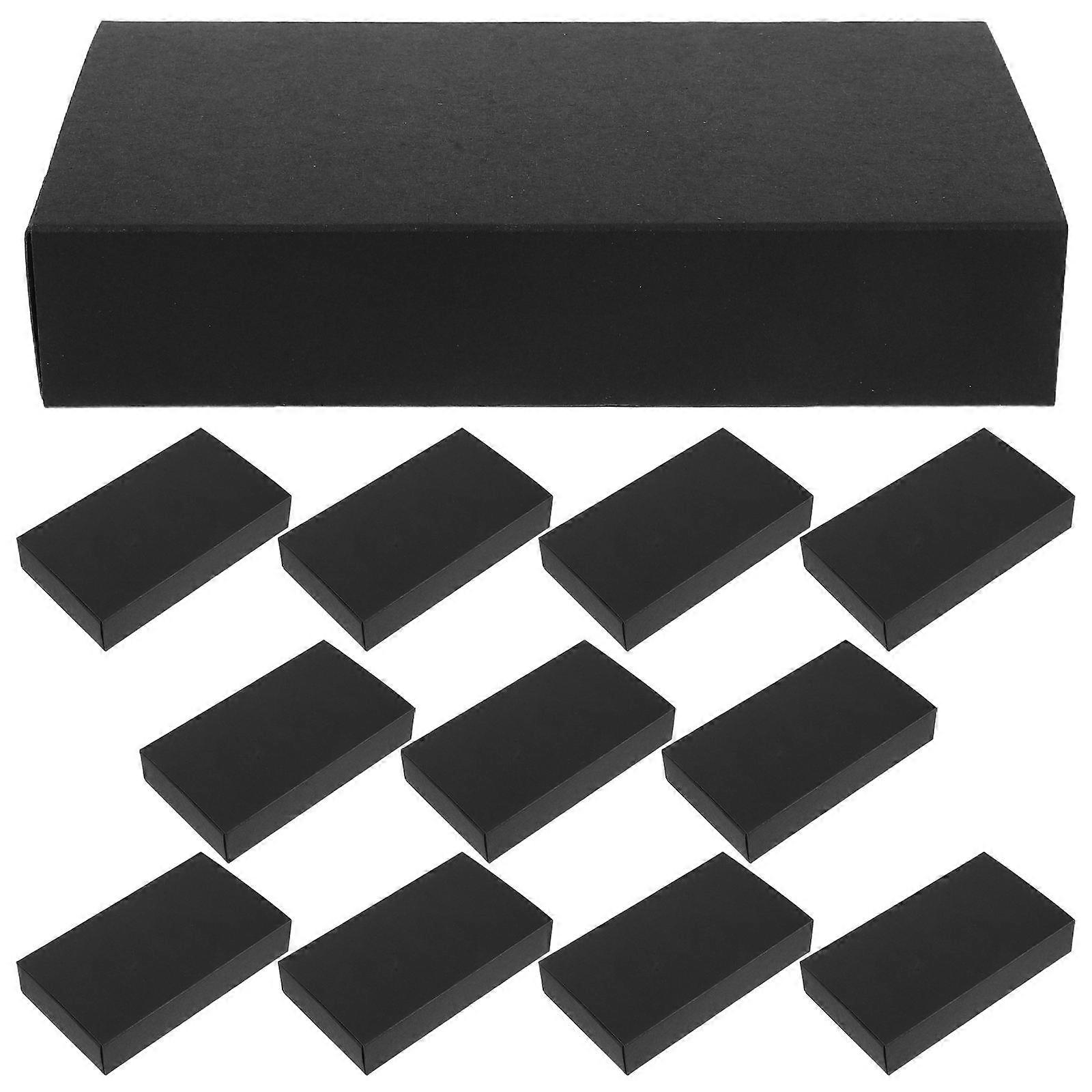 Jewelry Packaging Boxes Rectangular Drawer-Style present Wrapping for Jewelry Storage and Displaying Items 12Set
