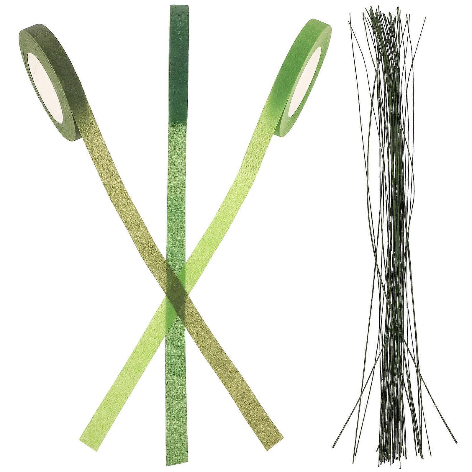 Flower Making Stem Wire and Floral Tape Set – Flexible, Durable Supplies for DIY Artificial Flower Arrangements, Floral Art, and Craft Projects