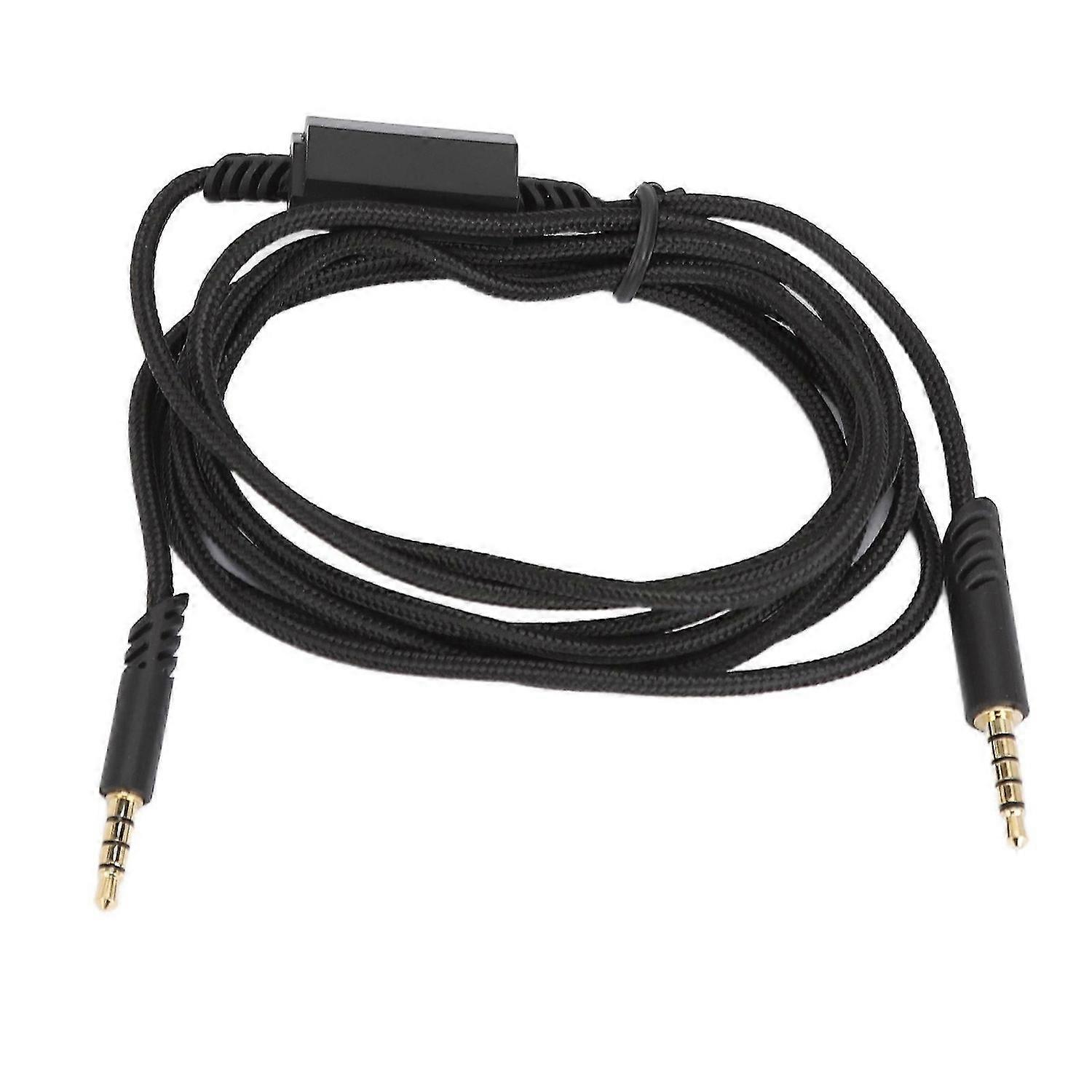 Gaming Headset Sound Cable Headphones Replacement Cable with Silent Control Switch for Logitech for