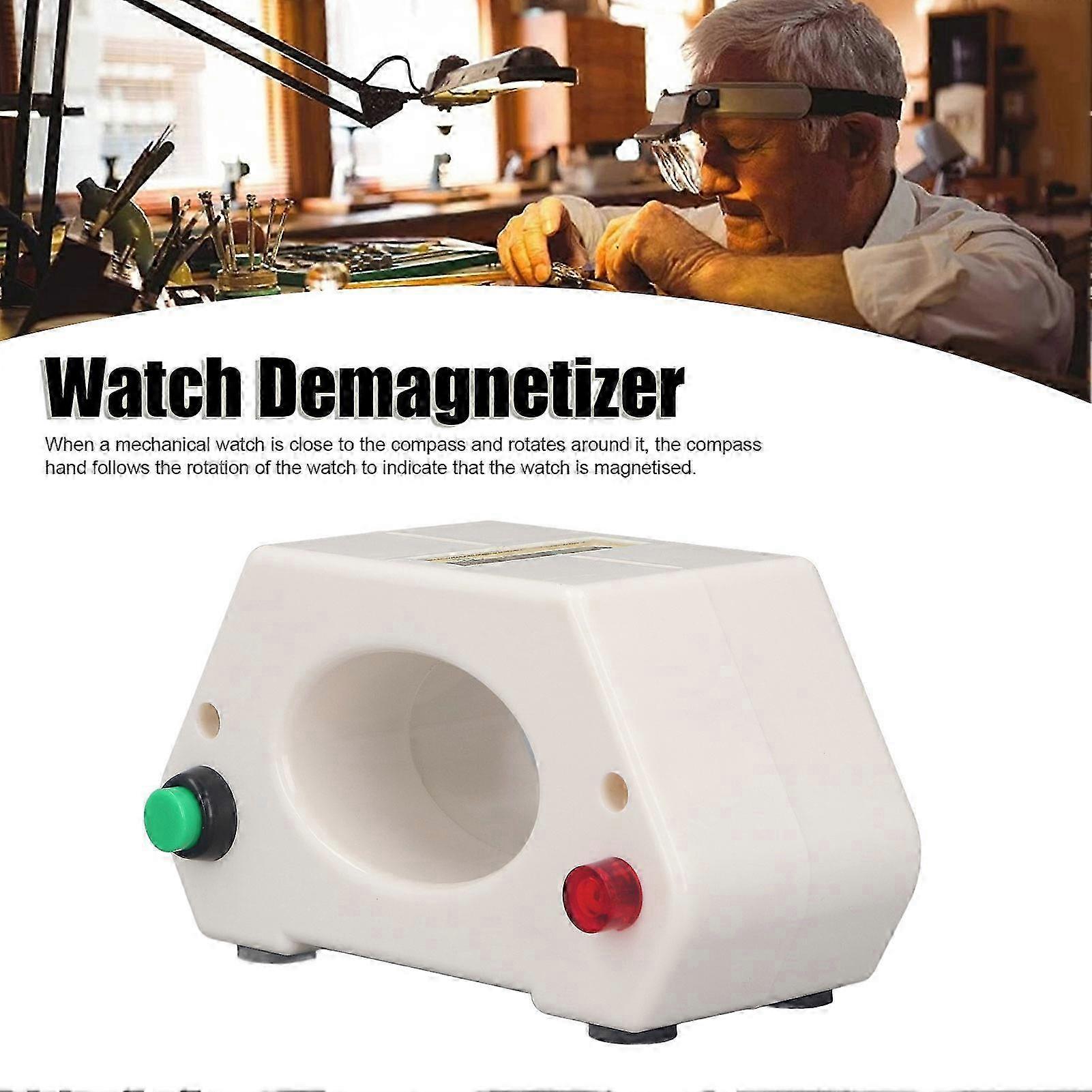 Watch Demagnetizer ABS Housing Portable Power On Indicator Watch Demagnetization Machine Edition 0621