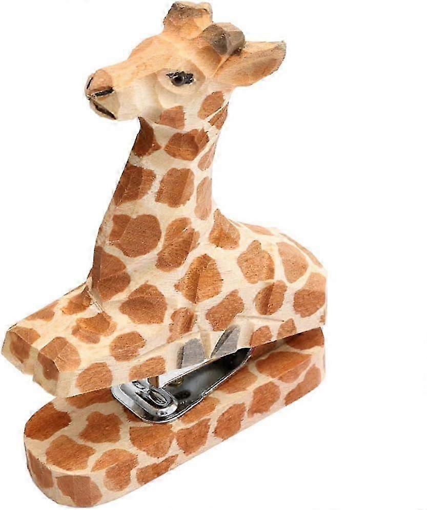 動物の形をした木製のホッチキス - 手作りのオフィス文房具