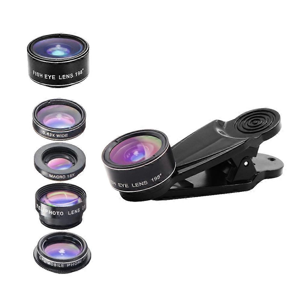 Macro Lens For Phone Cell Phone Camera Lens Outdoor Photography Assorted Color 2.50x2.50x1.40cm Reduces Glass Flare 1 Set