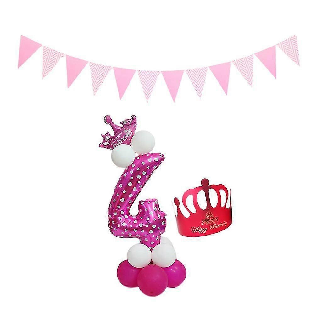 Happy Birthday Latex Balloons Number Column Stand Balloon Party Decor 5