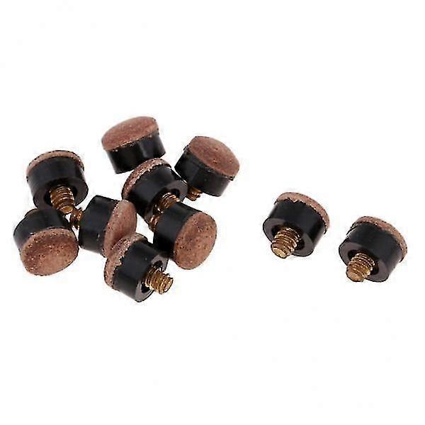3xPremium 10 Pcs Billiards Screw-On Pool Cue Stick Tips Replacement Tip 10mm