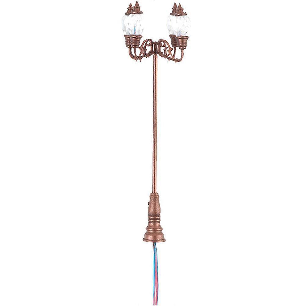 2pcs Diy Sand Table Yard Lights Street Light Models Construction Sand Table Making Material