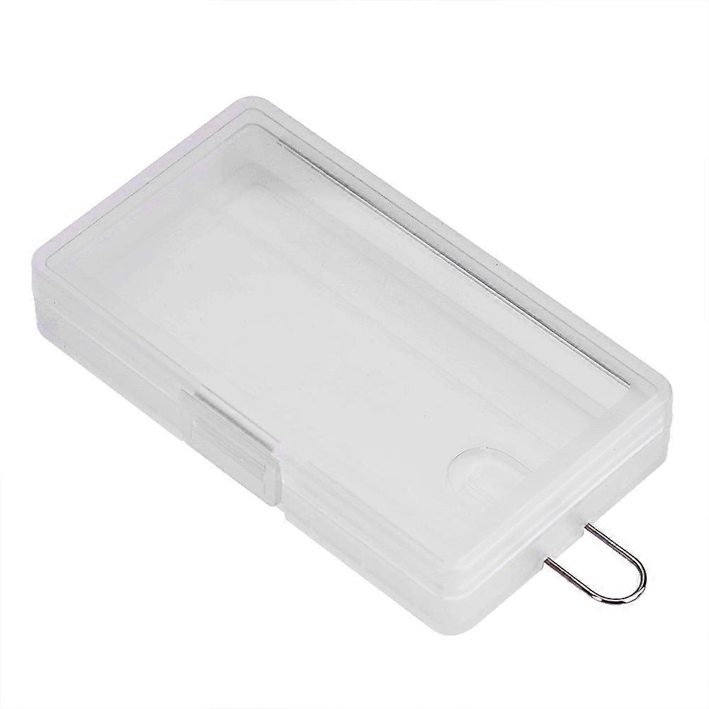 Pack of 5 Clear Hard Polypropylene 8 AAA Battery Storage Cases with Hook
