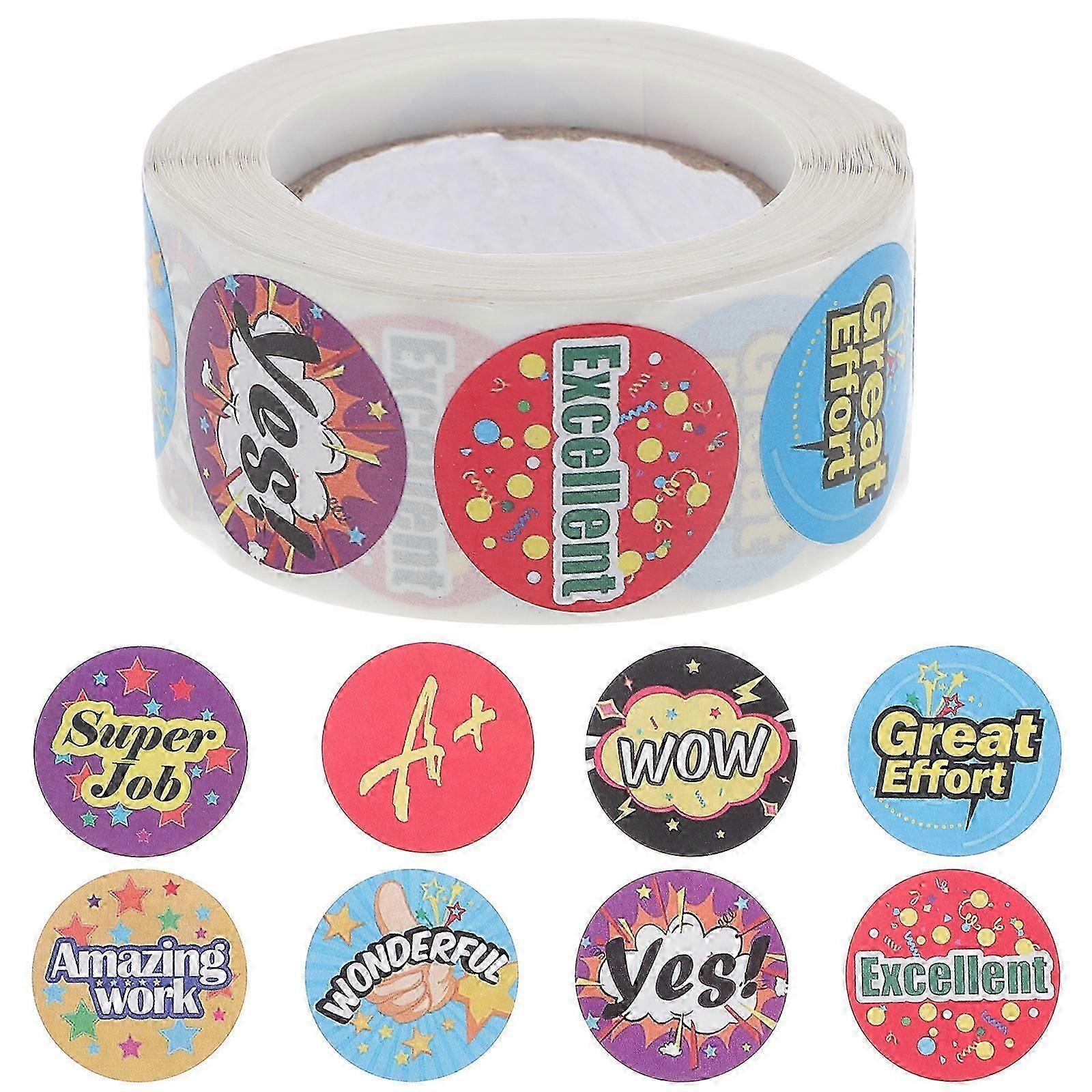 Pegatinas De Computadora Portátil Lindo Pegatina De Recompensa Calcomanía Bien Hecho Calcomanías De Recompensa Redonda