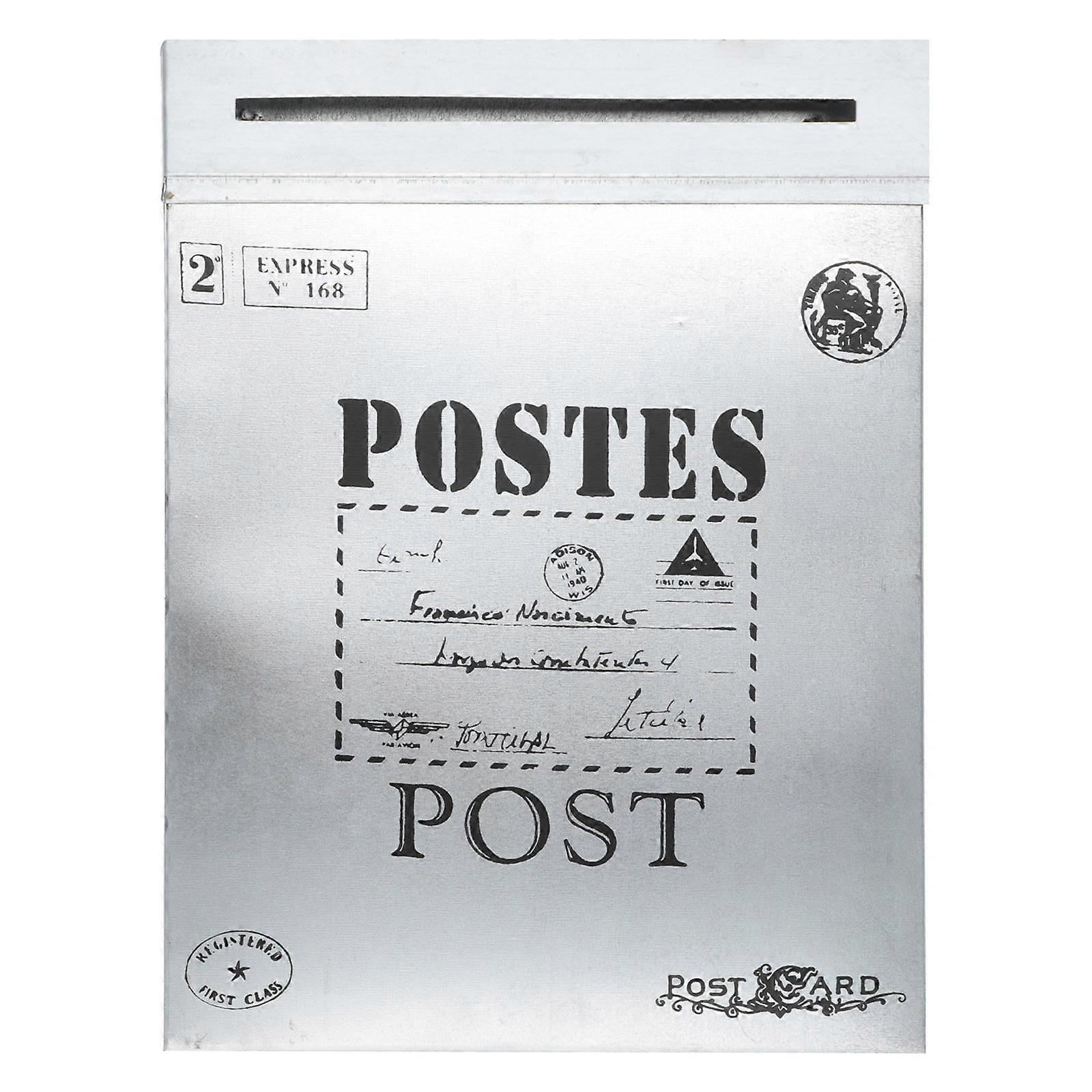 Wall Mount Mailboxes For Outside Retro Style Mailbox Decorative Suggestion Box 29x21.5cm 1Set