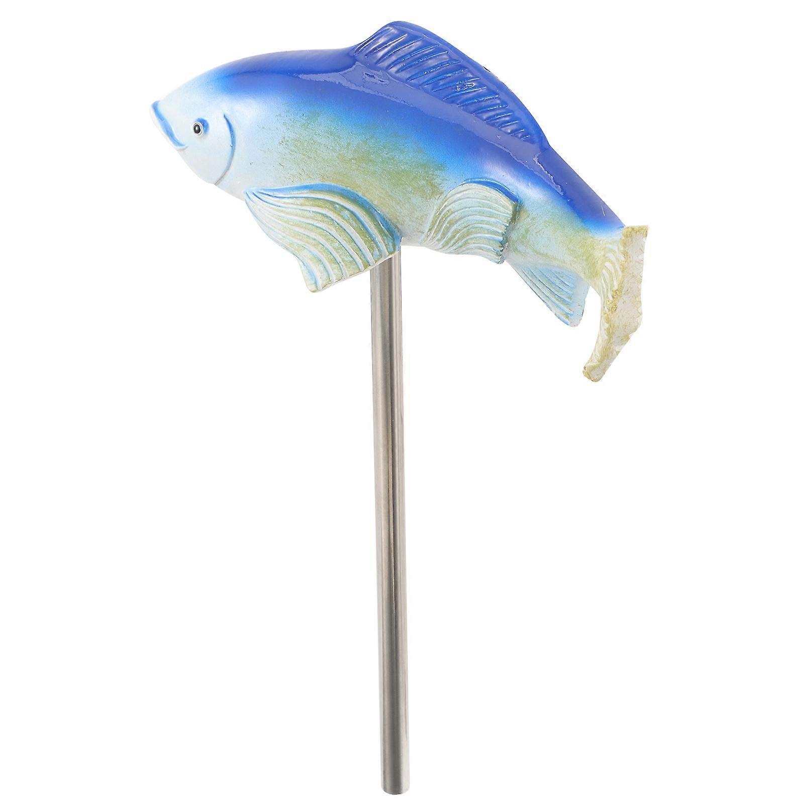 زخرفة حصة السمك ، تمثال سمكة من الراتنج فريد لديكور الحديقة في الهواء الطلق ، تصميم كوي ، إدخال أرضي سهل لتزيين العشب والفناء