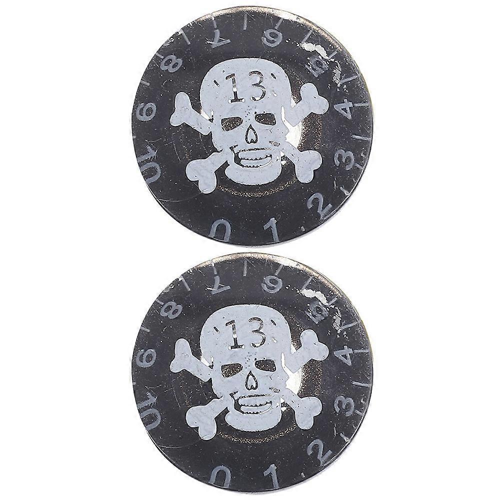 Black Acrylic Guitar Volume Knobs for Electric Guitar Repair 2Pcs
