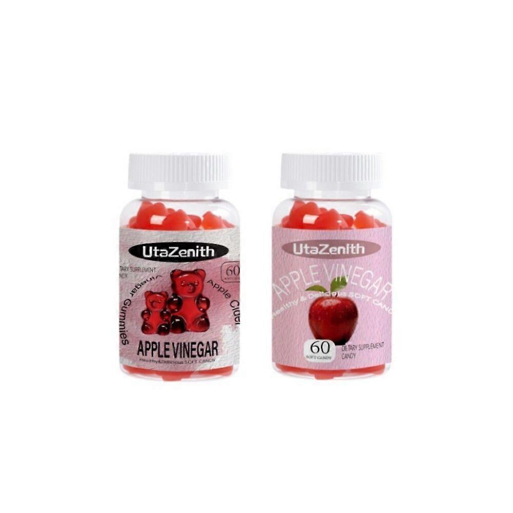 UtaZenith Apple Cider Vinegar Gummies, Daily Supplement, Intestinal Health, Combination Pack