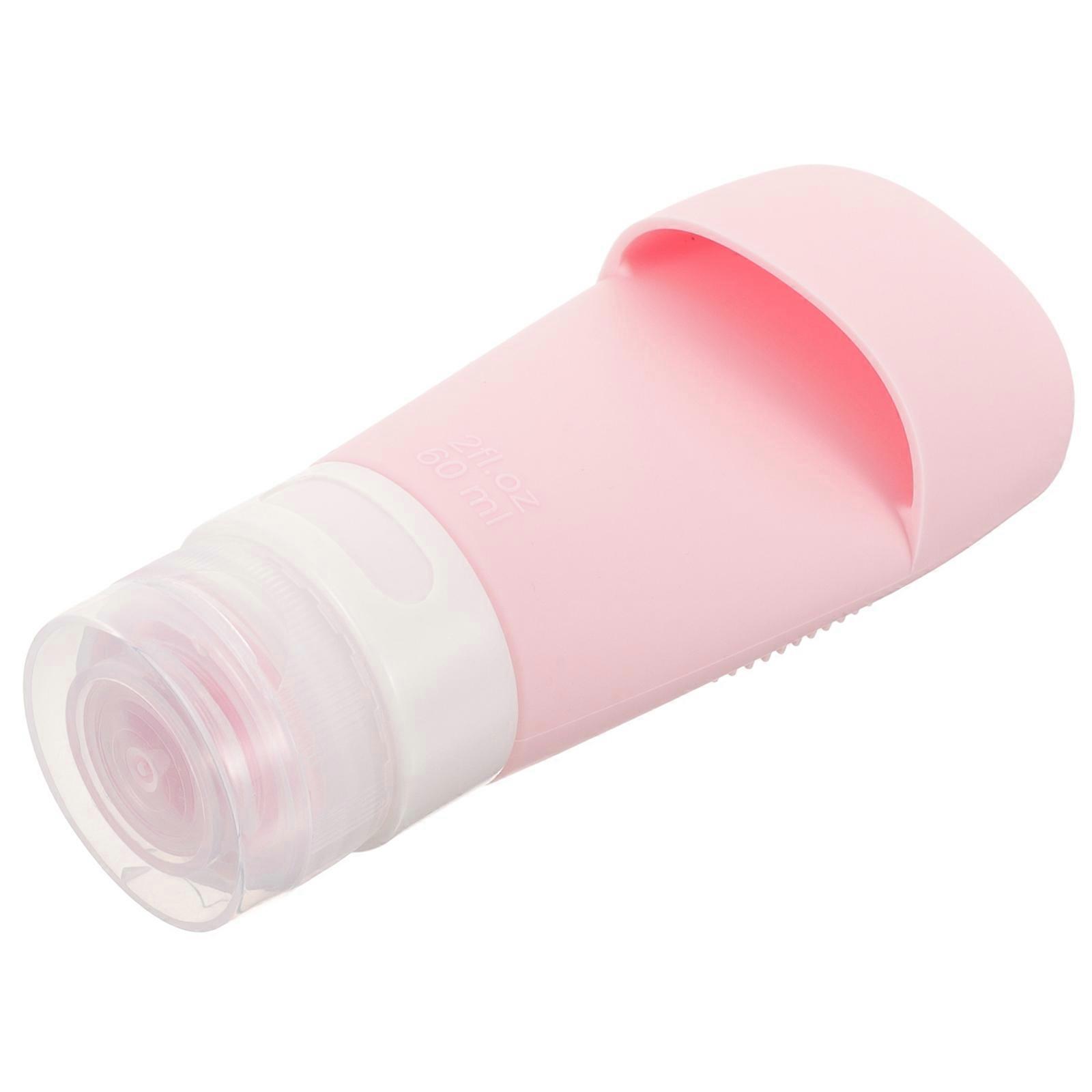 Portable Travel Size Toiletries Bottle Refillable Liquid Container for Shampoo Lotion Silicone Material Prevent Leaks 1Pcs