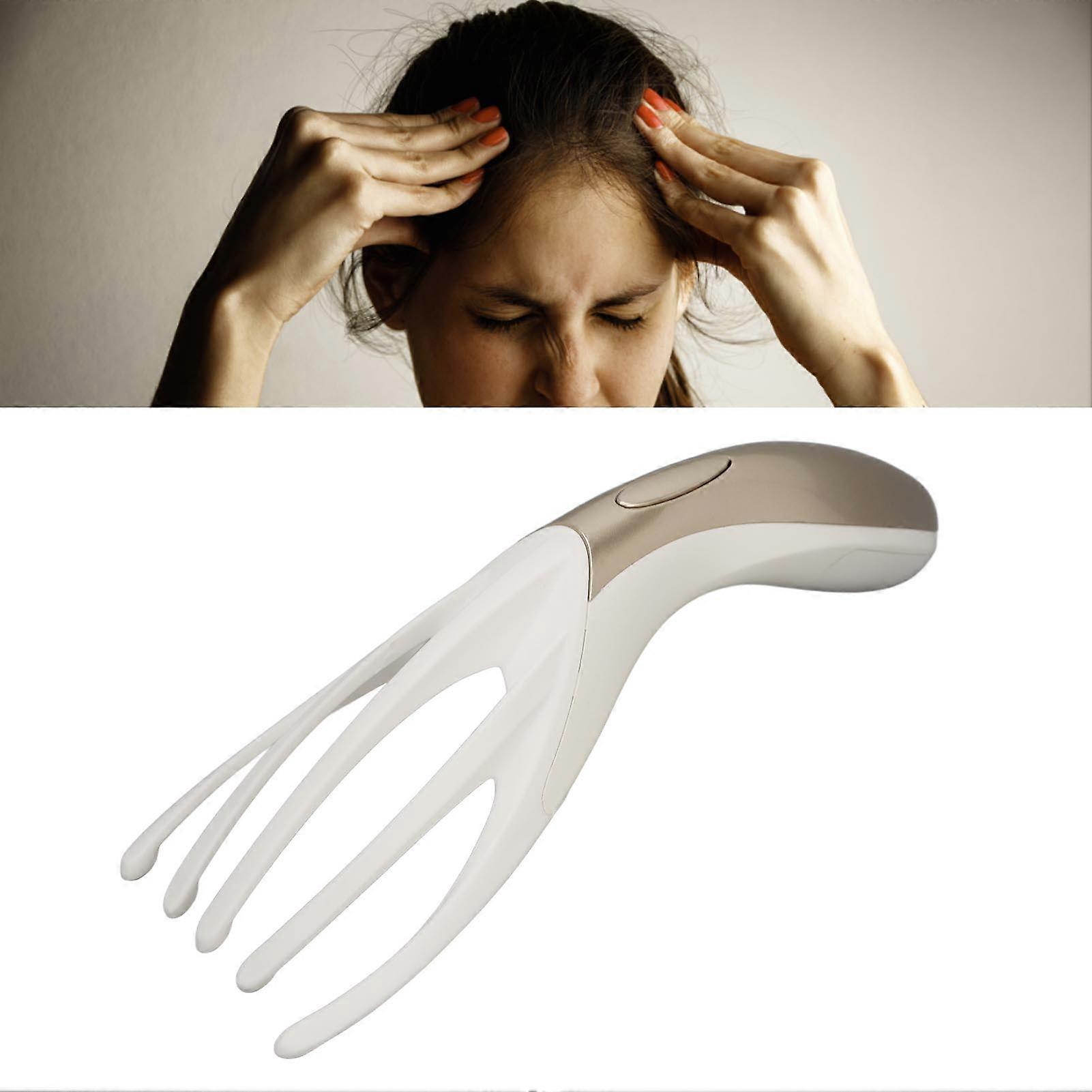 Electric Scalp Massager Mini Portable Vibrating Claw Head Massager for Stress Relaxing 