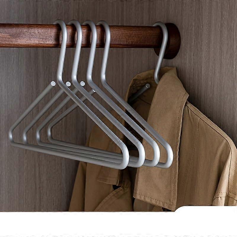 Kleiderbügel 5 Stück Massive Aluminiumlegierung Mattgolden Hosen Pullover Kleiderschrank-Organizer 5pcs-01