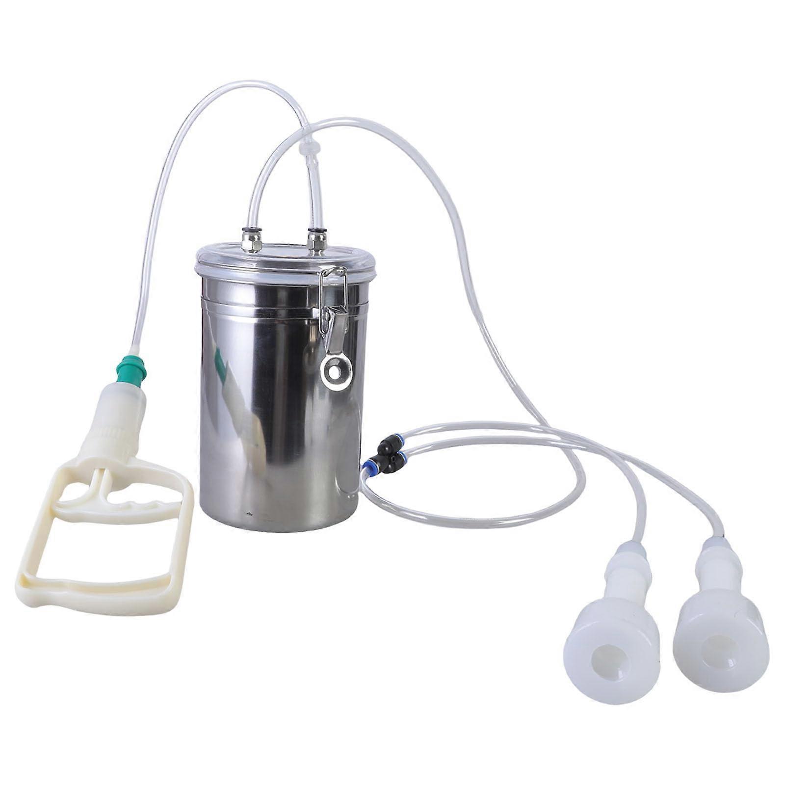 Handbook Milking Machine Stainless Steel Vacuum Pumps For Goats Sheep And Cows – Animal Milking Device With High Performance Function