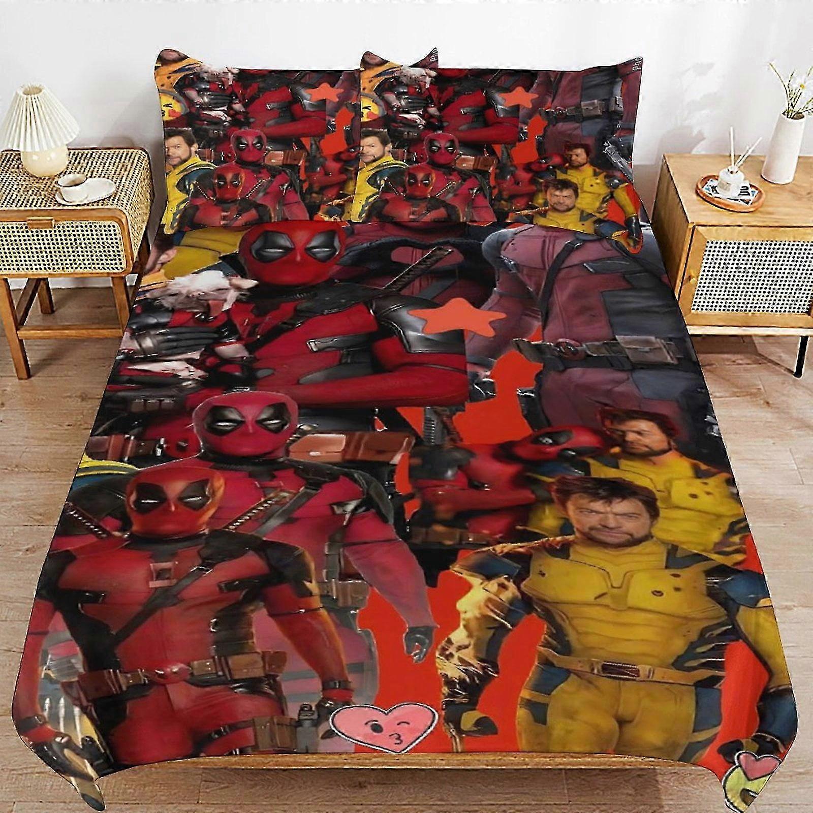 Conjunto de Cama para Certas Marcas Ultra Macias Capa de Edredom Amigas da Pele 3 Peças, Conjunto de Cama com Capa de Edredom Fofa (1 Capa de Edredom + 2 Travesseiros)