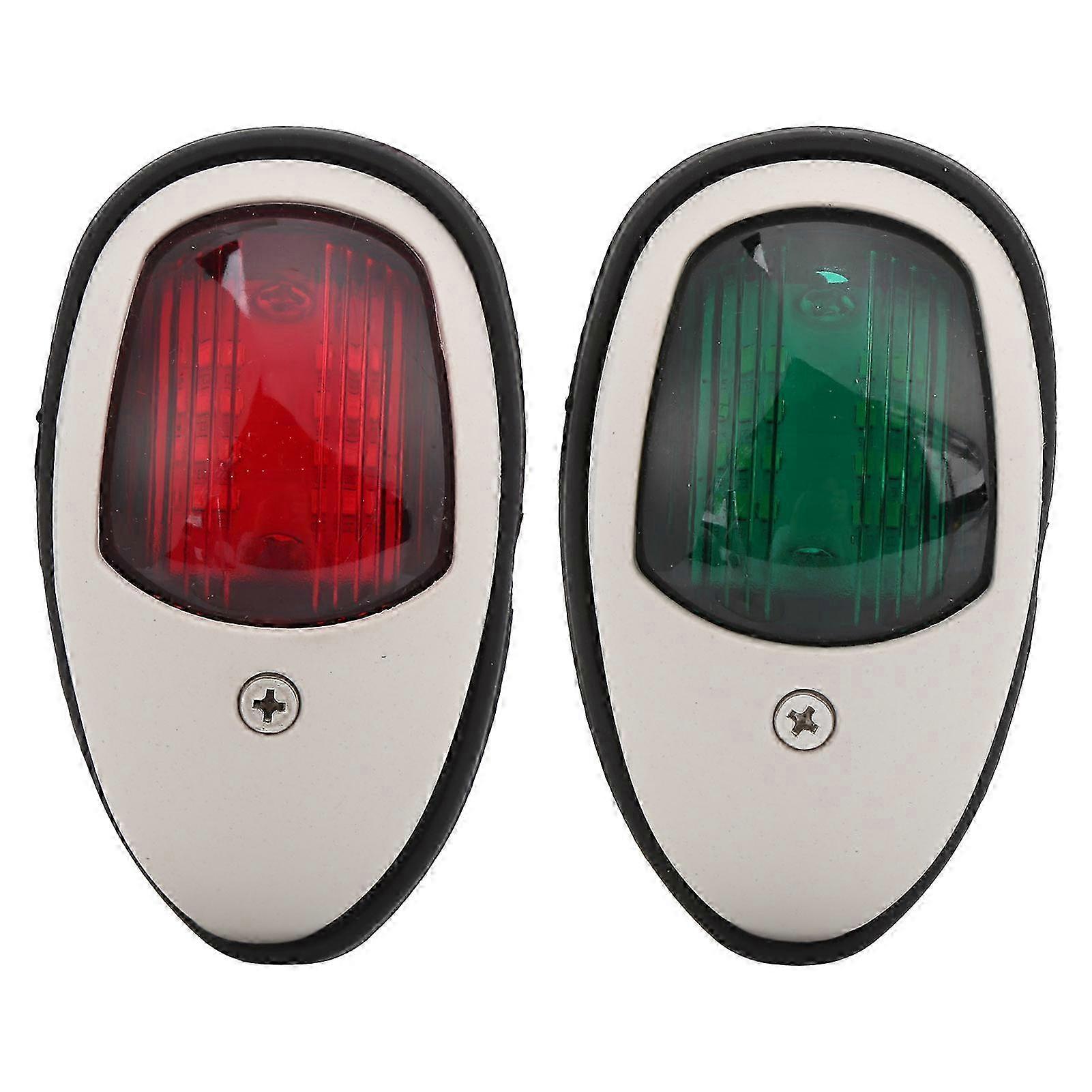 2PCS 10-30V Boat Navigation Light LED Signal Warning Lamp Universal for Pontoon Yacht