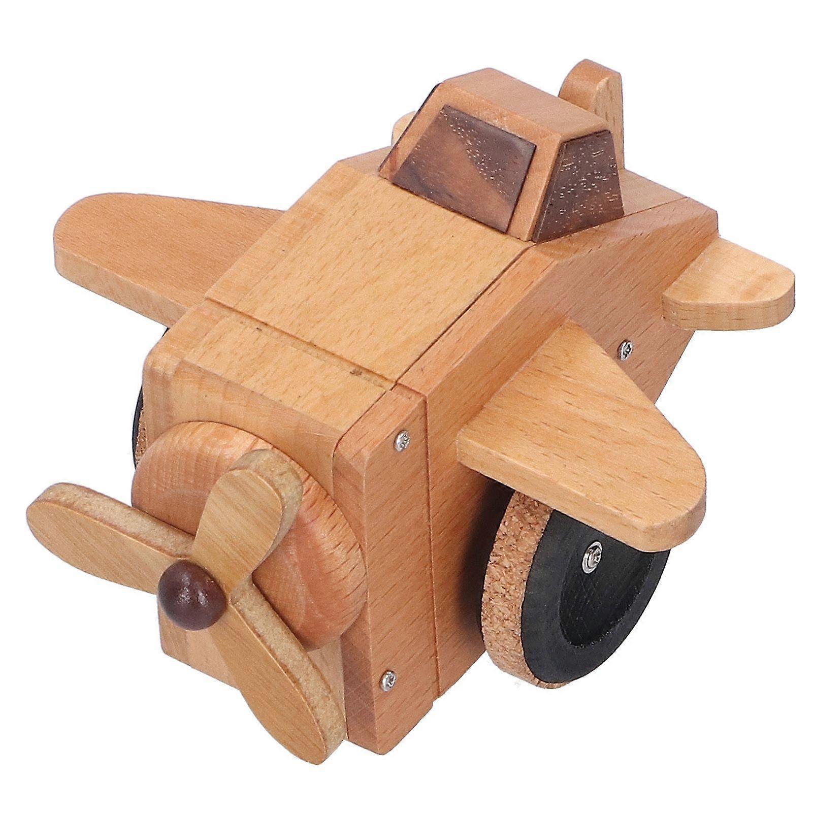 2025 Seneste model Træ Spilledåse Retro PullBack Køretøjsmodel Hjem