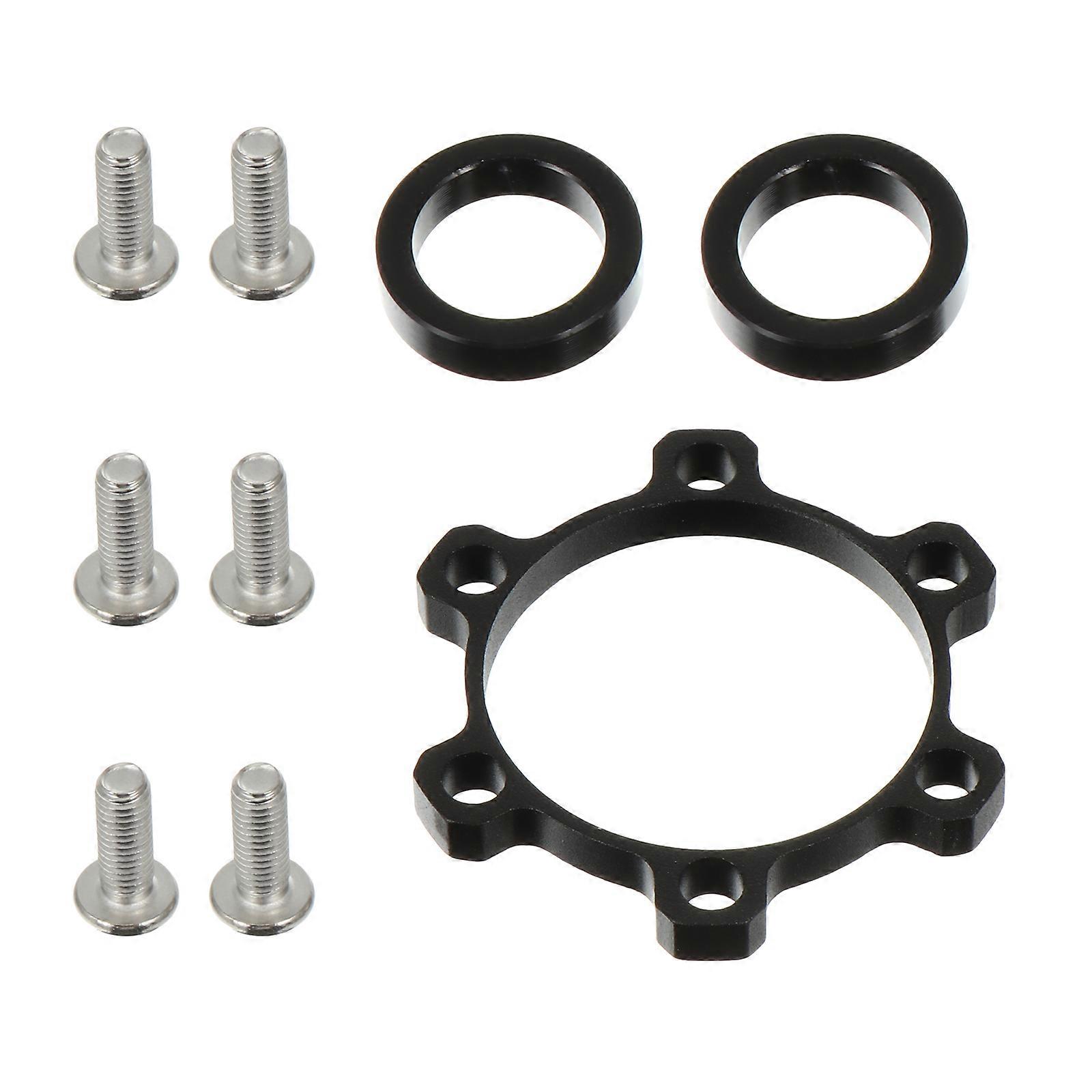 Bike Wheel Hub Adapters Practical Fixation Mountain Bikes 4x4 Cm Black Aluminum Alloy 1Set