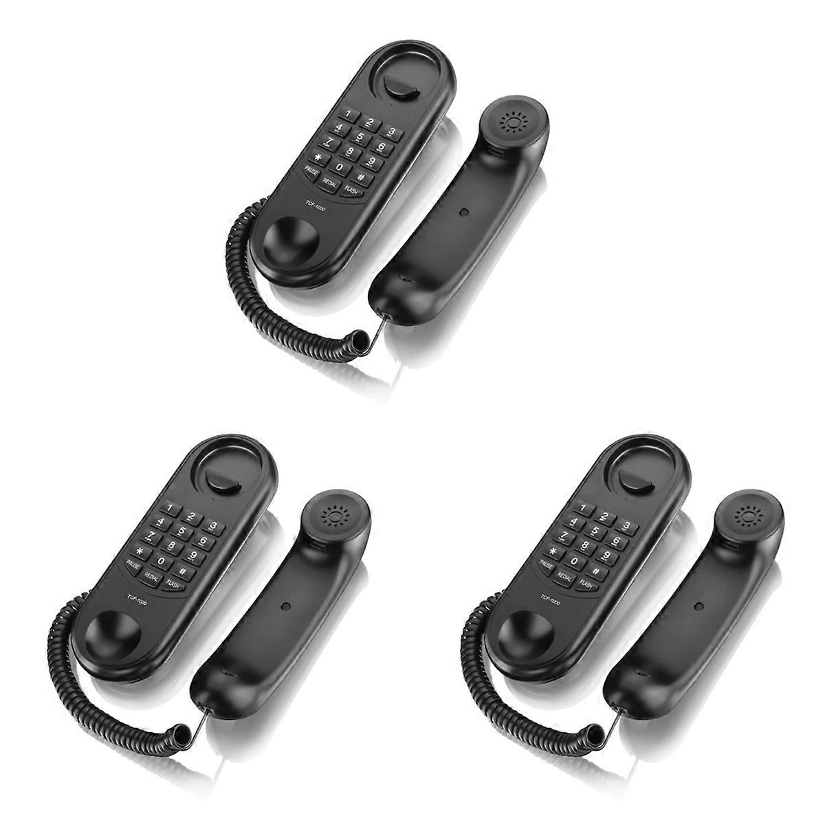 TCF1000 Wall Telephone with Redial and Flash Memory Hotel Telephone