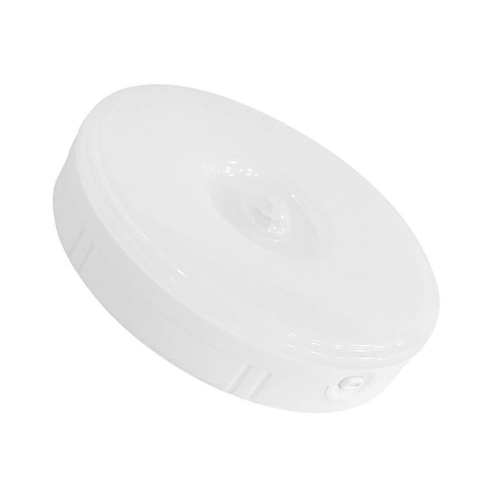 Round Motion-Sensing Light Smart Sensor Small Night Light for Closet Brightening Minimalist Design White Color 1Pack