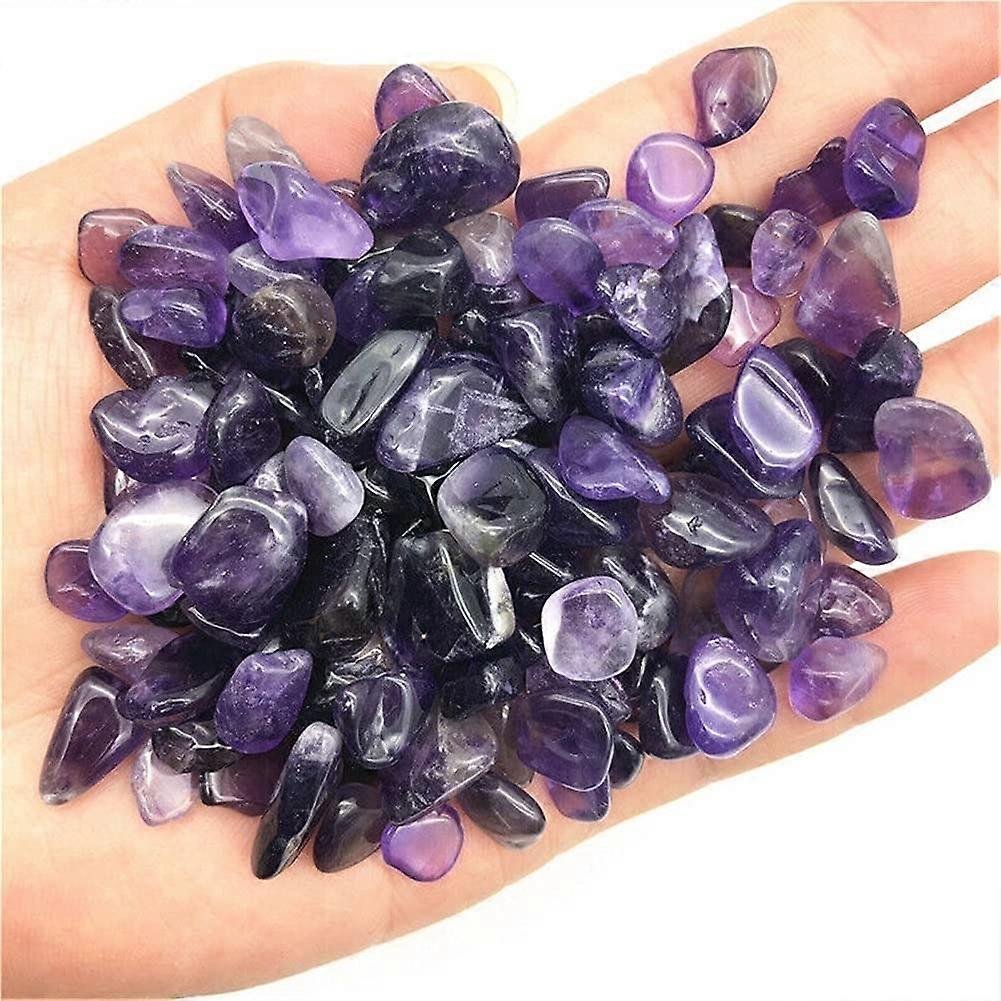 天然ラピスラズリパープルガーネットクリスタルストーンピンククリスタルブルーレース瑪瑙ナチュラルクォーツクリスタルクリスタル標本(色:アメジスト)