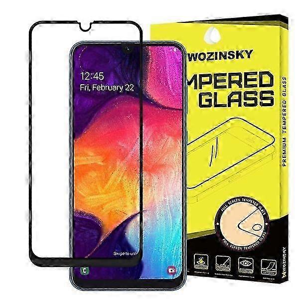 Full Screen Tempered Glass Screen Protector for Certain Brand A50 - Black