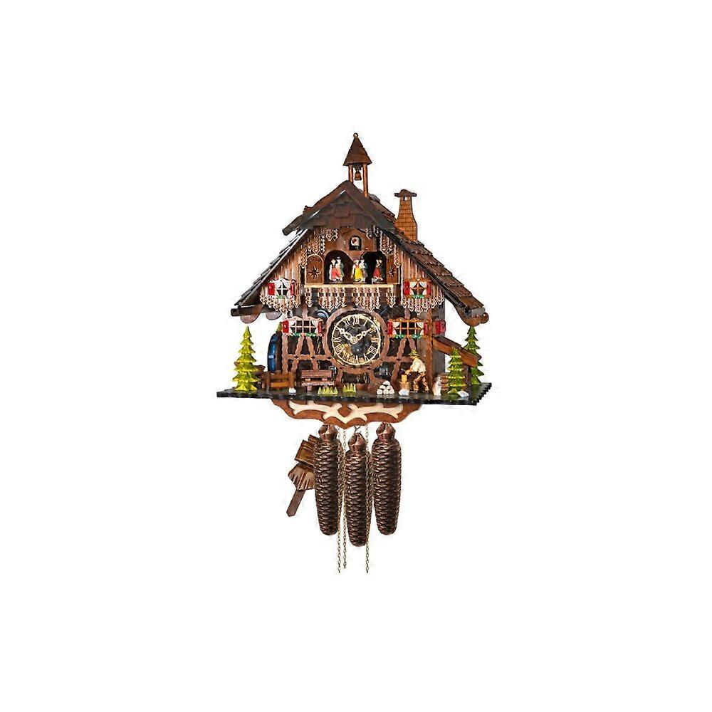 Engstler - 2651/8_MT - Cuckoo clock - 8-day chain hoist - walnut - with music with dancing couple - 40 cm