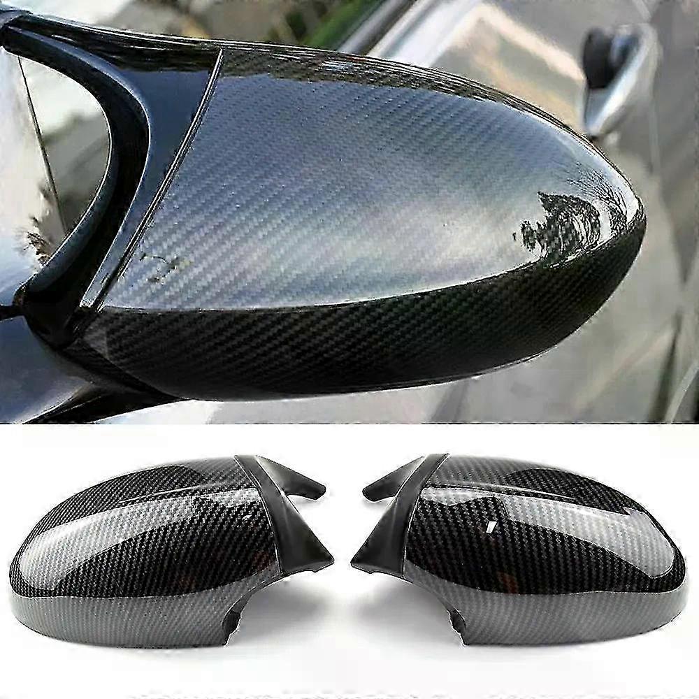 For 1 Pair Suitable for a Brand 1 3 Series Rear View Side Case Trim ABS Carbon Fiber Style Car Rearview Mirror Cover